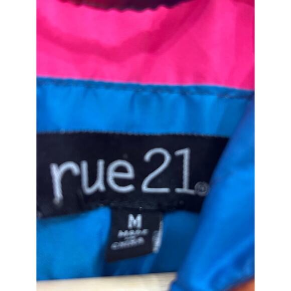 Tie Dye Pullover Windbreaker Anorak Jacket Lined Hood Medium - Picture 2 of 3